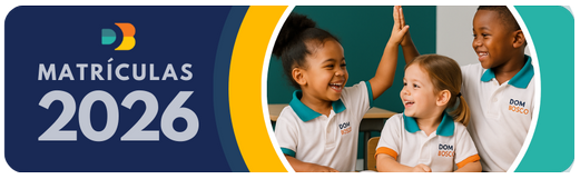 Crianças do Colégio Dom Bosco comemorando – Matrículas 2026